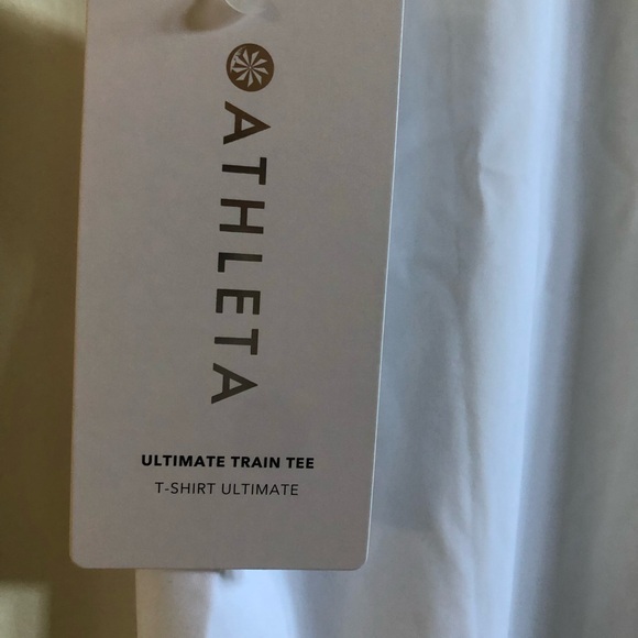 Women’s Athleta White training t-shirt. NWT size Medium - Picture 8 of 9